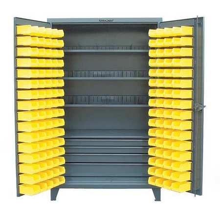 STRONG HOLD Super Duty Bin Cabinet, 48 in W, 78 in H, 30" D, 144 Bins 46-BSC-301-4DB-3SOS-20VD