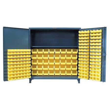 STRONG HOLD Super Duty Bin Cabinet, 72 in W, 78 in H, 24" D, 199 Bins 66-BBS-241