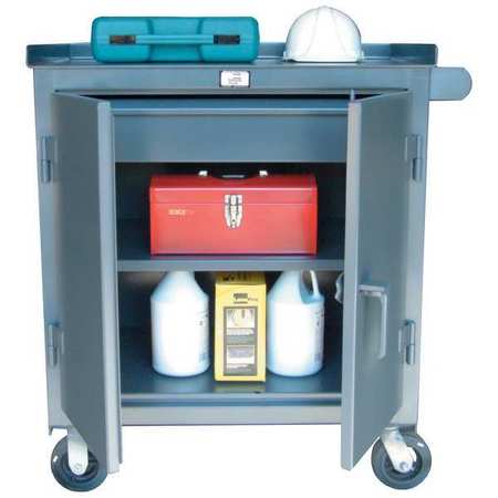 STRONG HOLD Rolling Tool Cabinet, 1 Drawer, Gray, Steel, 48 in W x 24 in D x 44 in H 4-TC-241-1DB