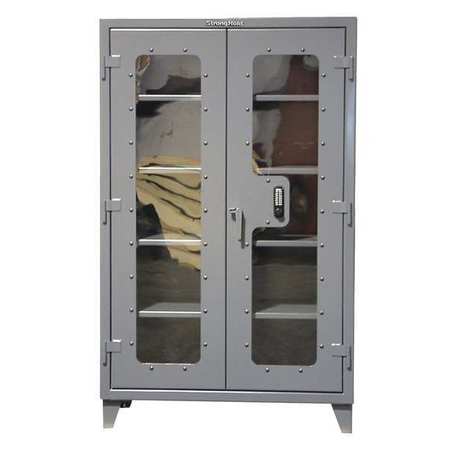 STRONG HOLD 12 ga. ga. Steel Storage Cabinet, 48 in W, 78 in H, Stationary 46-LD-244-KP