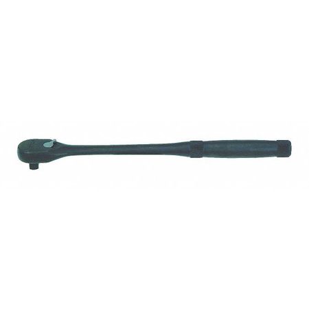 PROTO 3/8" Drive 45 Geared Teeth Pear Head Style Quick Release Ratchet, 11" L, Black Oxide Finish J5250XLQRBL