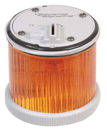 EDWARDS SIGNALING Stacklight Warning Light, 70mm, Amber 270CLEDMA24AD