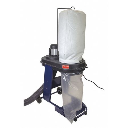 Dayton Dust Collector, 4.5 Amps AC, 26-1/2" H 400H53
