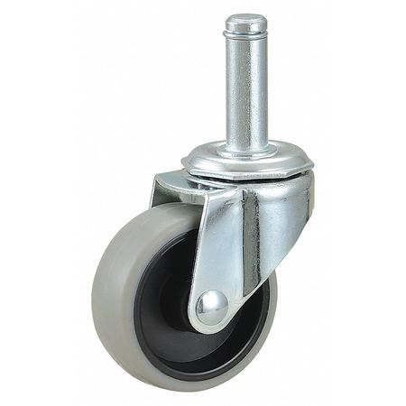 ZORO SELECT Stem Caster, 75 lb. Load Rating, Zn Plated 400K81