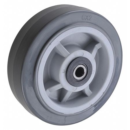 ZORO SELECT Caster Wheel, 800 lb. Load Rating, Gray 400K89