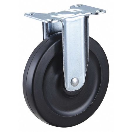 ZORO SELECT Plate Caster, 200 lb. Load Rating, Rigid 400K72