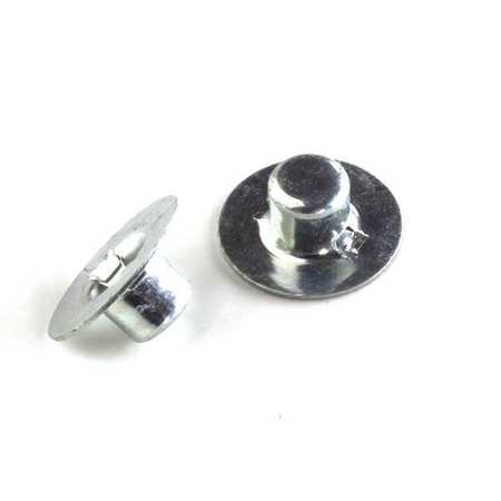 Zoro Select Cap Nut, 5/16", Steel, Nickel Plated, 0.286 in H, 50 PK 230982004