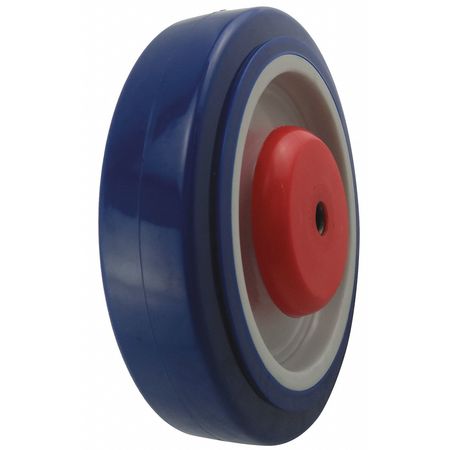Zoro Select Caster Wheel, 350 lb., 5/16" Bore Dia., Core Color: Gray 400K34