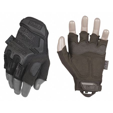 MECHANIX WEAR M-Pact Covert Fingerless Tactical Glove, Black, L, 9" L, PR MFL-55-010