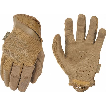 MECHANIX WEAR Specialty 0.5mm Tactical Glove, Coyote Tan, S, 7" L, PR MSD-72-008
