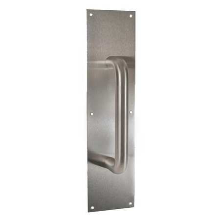 TRIMCO DOOR PULL PLATE 3.5X12" W/ 10" CTC PULL 1018-3.710CU