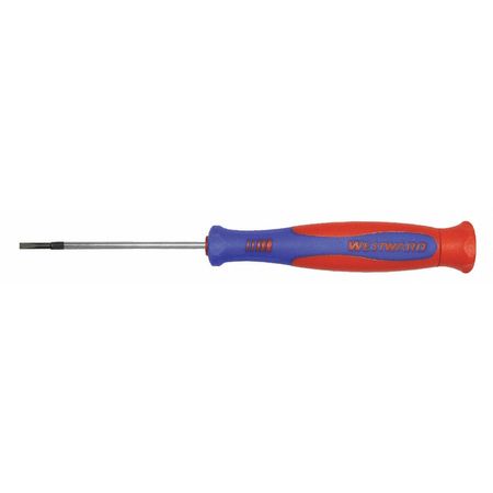 WESTWARD Precision Slotted Screwdriver 1/16 in Round 401K84