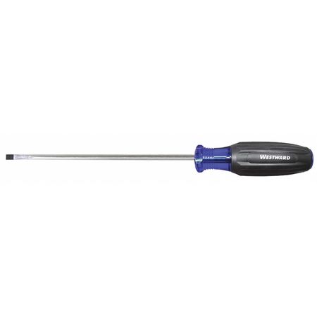 WESTWARD General Purpose Slotted Screwdriver 3/16 in Round 401L05