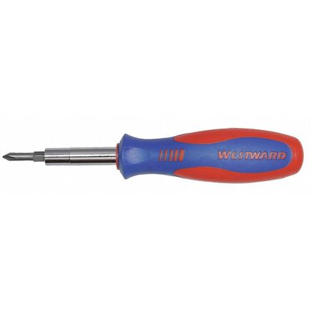 Westward Phillips, Slotted Bit 7 1/2 in, Drive Size: 1/4 in, 5/16 in , Num. of pieces:6 401L10