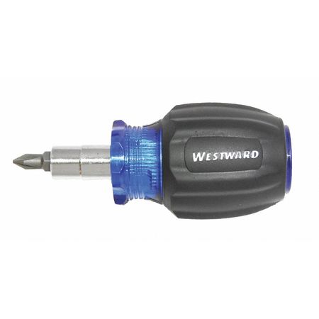 Westward Phillips, Slotted Bit 3 1/4 in, Drive Size: 1/4 in, 5/16 in , Num. of pieces:6 401L12