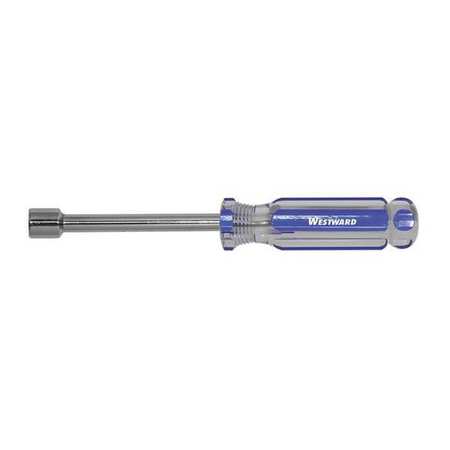 Westward Nut Driver, Metric, Solid Round, 10.0mm 401L32