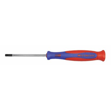 WESTWARD Precision Hex Screwdriver 7/64 in Round 401L65