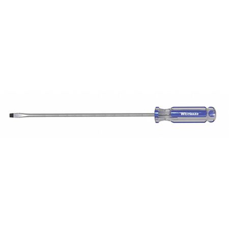 Westward Magnetic Tip Slotted Screwdriver 1/8 in Round 401M04