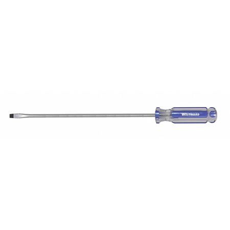 WESTWARD Magnetic Tip Slotted Screwdriver 1/8 in Round 401M04