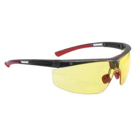 HONEYWELL NORTH Safety Glasses, Amber Anti-Fog, Hydrophilic, Hydrophobic, Scratch-Resistant T5900LTKAHS