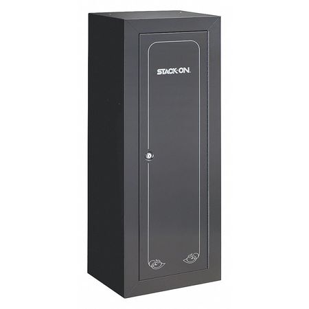 STACK-ON Weapon Storage Cabinet, Rifle Style, Blk GCB-14P-DS