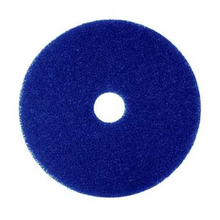 TOUGH GUY Cleaning Pad, Blue, Size 11", Round, PK5 402W05