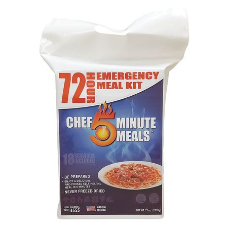 Chef Minute Meals Food Ration Packet, 77 oz., 3 Courses FK70001