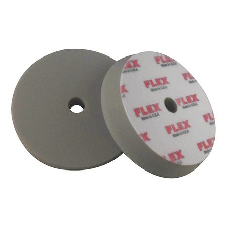 FLEX NORTH AMERICA Polishing Pad, 6-1/2" Size, Foam, Gray 750222