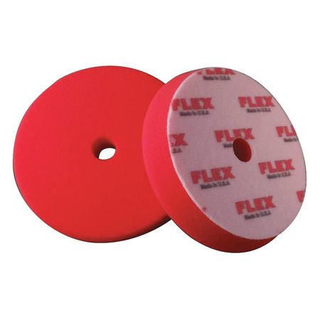 FLEX NORTH AMERICA Polishing Pad, 5-1/2" Size, Foam, Red 750128