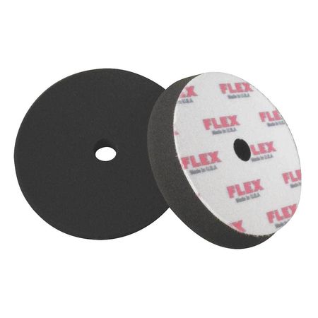 FLEX NORTH AMERICA Polishing Pad, 6-1/2" Size, Foam, Black 750232