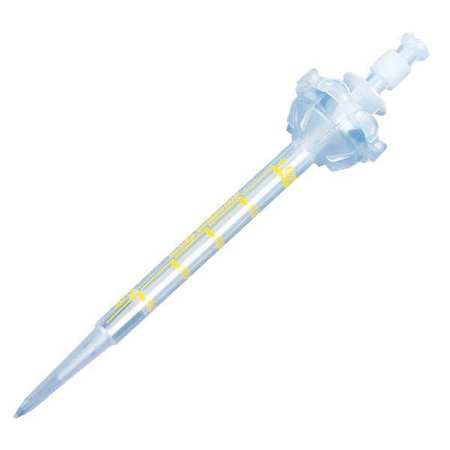 GLOBE SCIENTIFIC Dispenser Syringe Tip, Clear, 100uL, PK100 3924