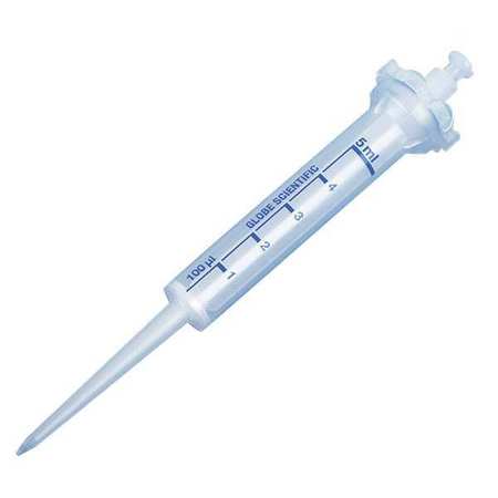 GLOBE SCIENTIFIC Dispenser Syringe Tip, Clear, 500uL, PK100 3927
