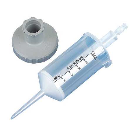 GLOBE SCIENTIFIC Dispenser Syringe Tip, Clear, 5000uL, PK25 3931S