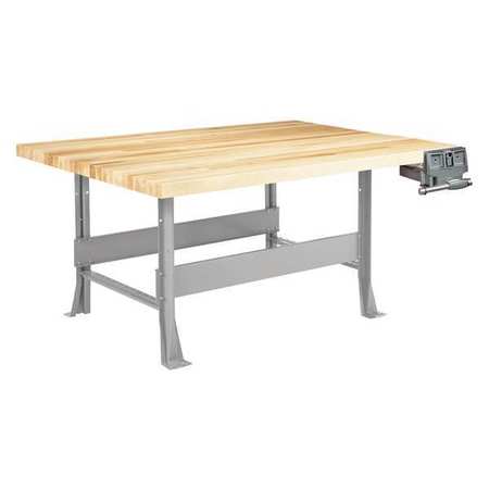 DIVERSIFIED SPACES Work Station, Gray/Maple, 32-1/4" H WBML2-1V
