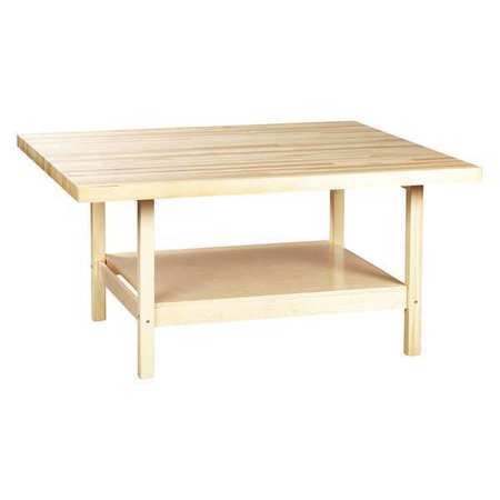 DIVERSIFIED SPACES Work Station, Maple, Wood Frame, 54" D WW4-0V