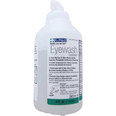 A-Med Eye Wash Bottle, 4 oz. 5020-0292