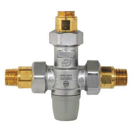 AMTC VALVE Mixing Valve, Brass, 1/2" Inlet TMV