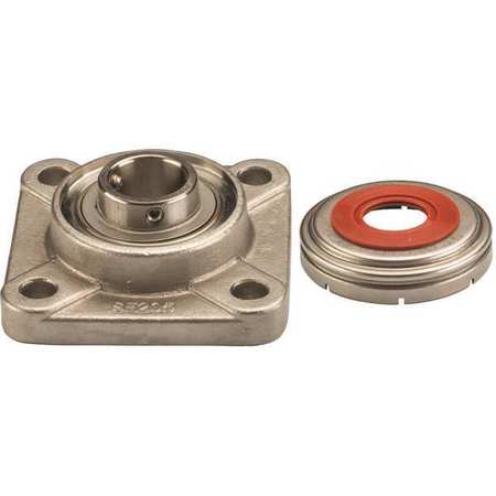 NTN Flange Bearing, 4-Bolt, 3/4" Bore Dia. SUCF204-12C0FG1