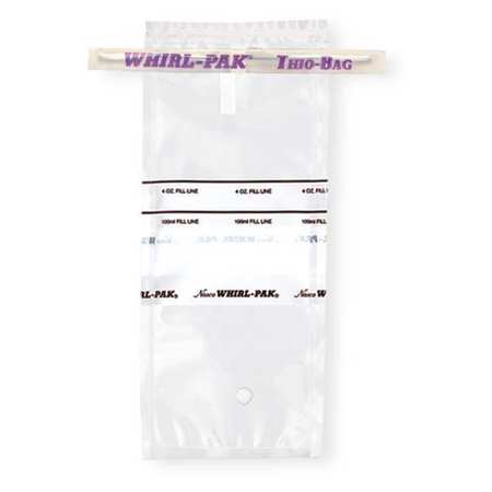 WHIRL-PAK Sampling Bag, Write-On, 3.38 oz., PK100 B01040