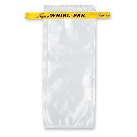 WHIRL-PAK Sampling Bag, Clear, 4 oz., 7.3" L, PK500 B00679