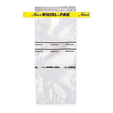 WHIRL-PAK Sampling Bag, Write-On, 4 oz., PK500 B01062