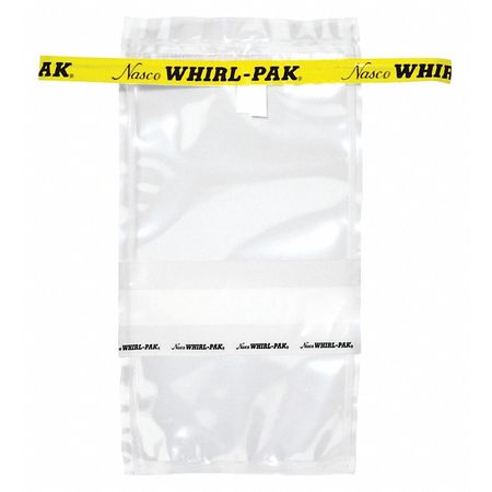 WHIRL-PAK Sampling Bag, Write-On, 7 oz., 7" L, PK500 B01489