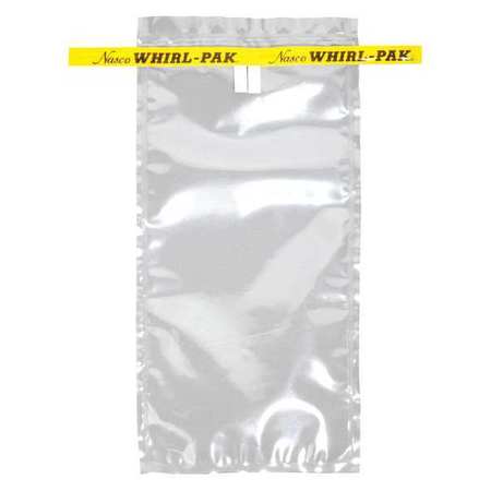 WHIRL-PAK Sampling Bag, Clear, 18 oz., 9" L, PK500 B00736
