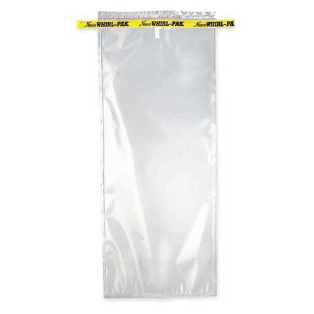 WHIRL-PAK Sampling Bag, Clear, 69 oz., 15" L, PK500 B01323