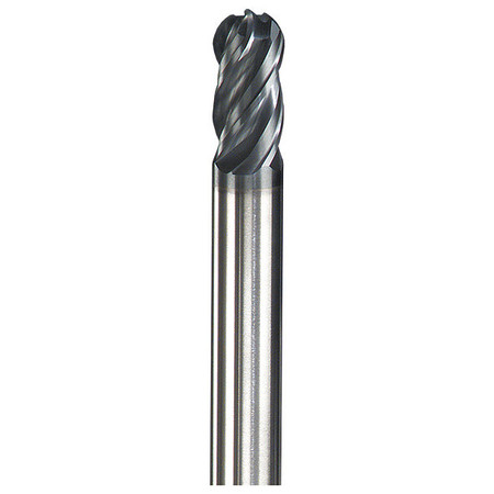 SGS TOOL Carbide End Mill, 1/8in, 4 FL, AlTiN Coated 36358