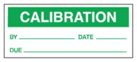 ACCUFORM Calibration Label, Green/White, Pk25 LPC422
