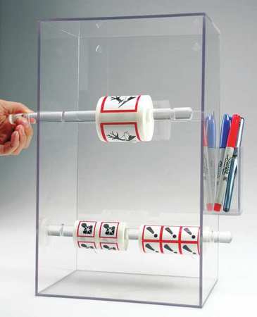 Accuform Tape and Label Dispenser, Acrylic, Clear HLS801