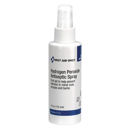 FIRST AID ONLY Hydrogen Peroxide Pump Spray, Bottle, 4 oz M5124