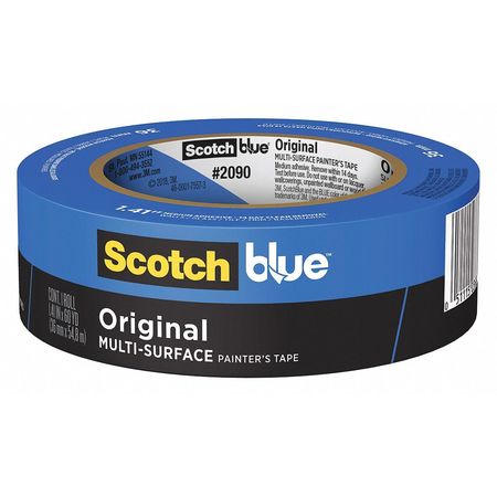 3M Painter's Tape, 1 7/16 in W x 60 yd L, 5.4 mil Thick, Blue, Scotch Blue 2090, 1 EA 2090
