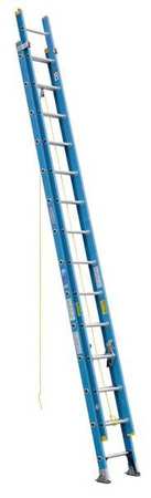 Werner 28 ft Fiberglass Extension Ladder, 250 lb Load Capacity D6028-2